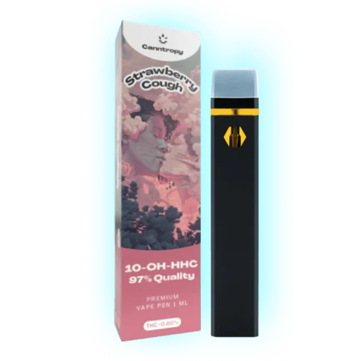 10 OH Vape Strawberry Cough 97% 1ml