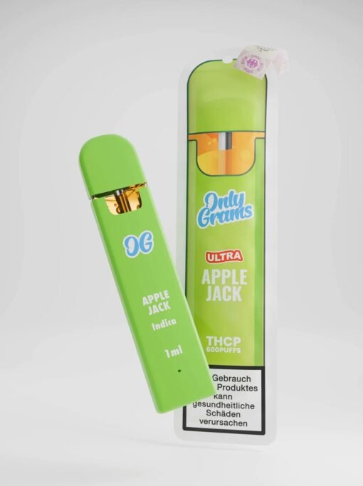 Pouze gramy THC-P Vape Apple Jack 1ml
