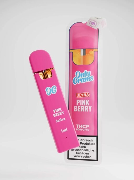 Pouze gramy THC-P Vape Pink Berry 1ml