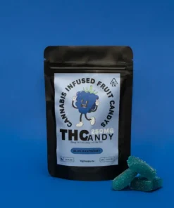 THCandy Blue Raspberry 250 mg konopné žvýkačky