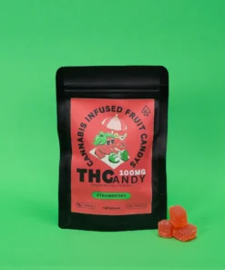 THCandy Strawberry 100mg konopné žvýkačky