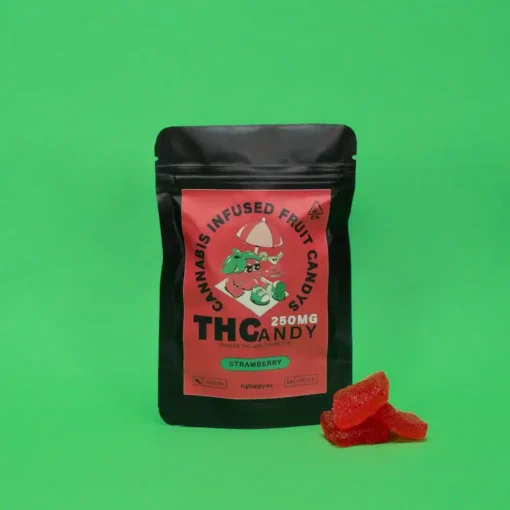 THCandy Strawberry 250mg konopné žvýkačky